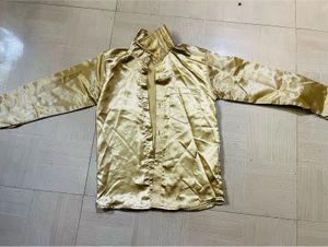 Golden Satin Shirt for Boys