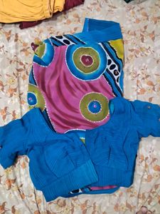 Vibrant Georgette Saree with matching blouse