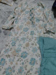 Floral Print Kurta Set