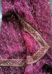 Shiny Worked Saree 💝