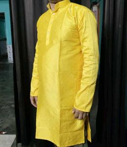 Vibrant Yellow Men's Kurta