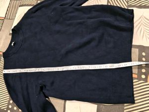 korean japanese vintage Navy Blue Long Sleeve