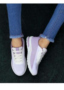 Women's Lavender & White Sneakers