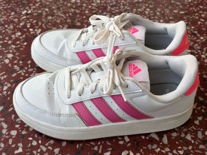 Adidas White &amp; Pink Sneakers