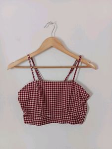 Checked Crop Top &amp; Short (Women)