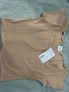 Sheer Knit Cropped Top