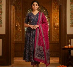 women kurti pant dupatta set