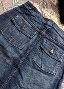 Classic Blue Denim Skirt