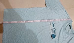 Cyan Color T Shirt Men✅