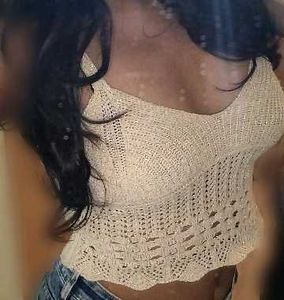 Sparkly Cream Knit Top