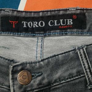 Stylish Grey Wash Denim Jeans
