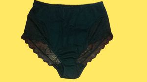 Black Lace Detail Briefs