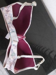 Cute Floral Print Bra