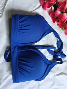 💠Vibrant Blue Halter Bikini Top