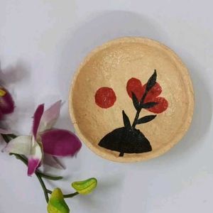 Hand-Painted Paper Mache Bowl