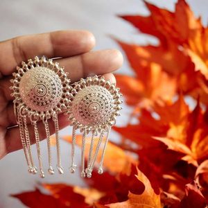 Silver Boho Dangle Earrings