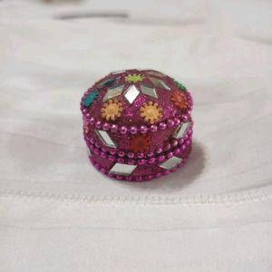 Purple Small Box For Sindoor Or Earrings Jewellery
