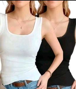 pack of 2 (camisole)Tank Tops (Black & White)