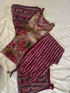 Floral Print Kurta Set