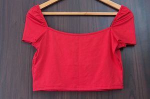 Red Smocked Top