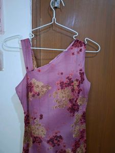 Chic Floral One-Shoulder Dress