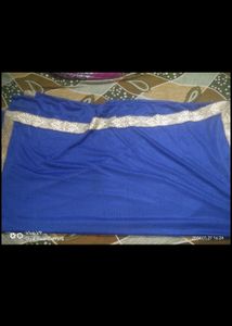 Royal Blue &amp; Gold Saree