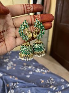 Stunning Peacock Jhumka Earrings