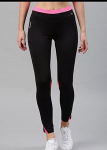 Brand New HRX Black &amp; Pink Athletic Leggings