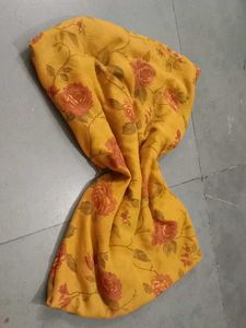 Vintage Floral Yellow dupatta