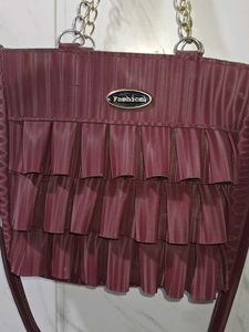 Maroon Handbag