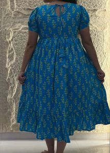 Pinteresty Bohemian Floral Print Midi Dress