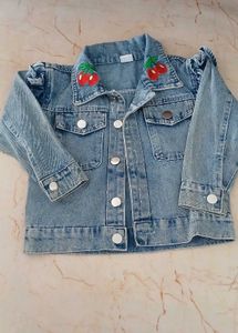 Cute Cherry Denim Jacket
