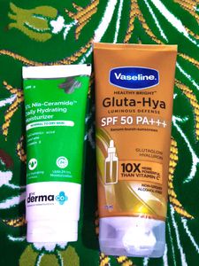 Vaseline & The Derma Co Face Moisturizers