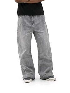 Vintage Grey Wide Leg Jeans