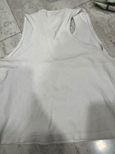 White Tank Top - Casual Basic