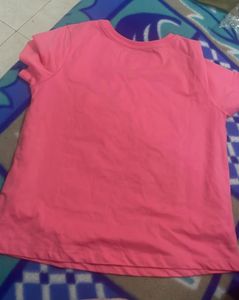 Pink Graphic Print T-Shirt