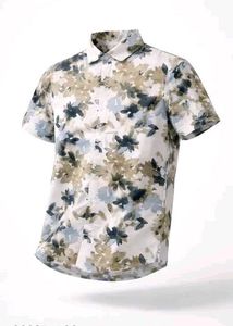 Stylish Floral Print Short Sleeve Shirt