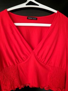 Red Crop Top