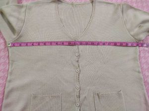 Last Call for -Beige Knit Cardigan with Pockets