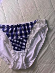 Charming Plaid &amp; Lace Briefs