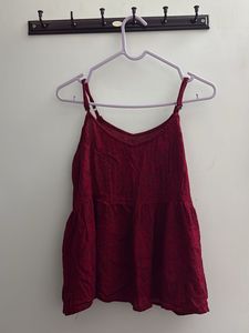 Maroon Camisole Top