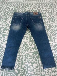 R-fox Men's Blue Wash Denim Jeans