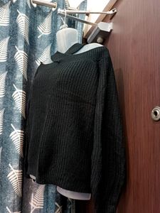 Party Wear Black Sweater