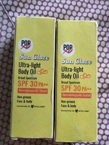 POP Sun Glaze Ultra-light Body Oil SPF 30