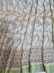 Elegant Green colour Saree with blouse