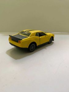 Yellow Dodge Challenger Toy Car