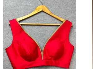 Vibrant Red Ethnic Blouse