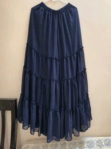 Navy Blue Embroidered Festive Sharara Set