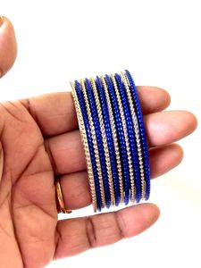 White And Blue Bangles