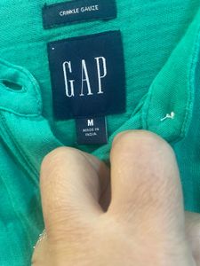 GAP Green Button-Up Shirt